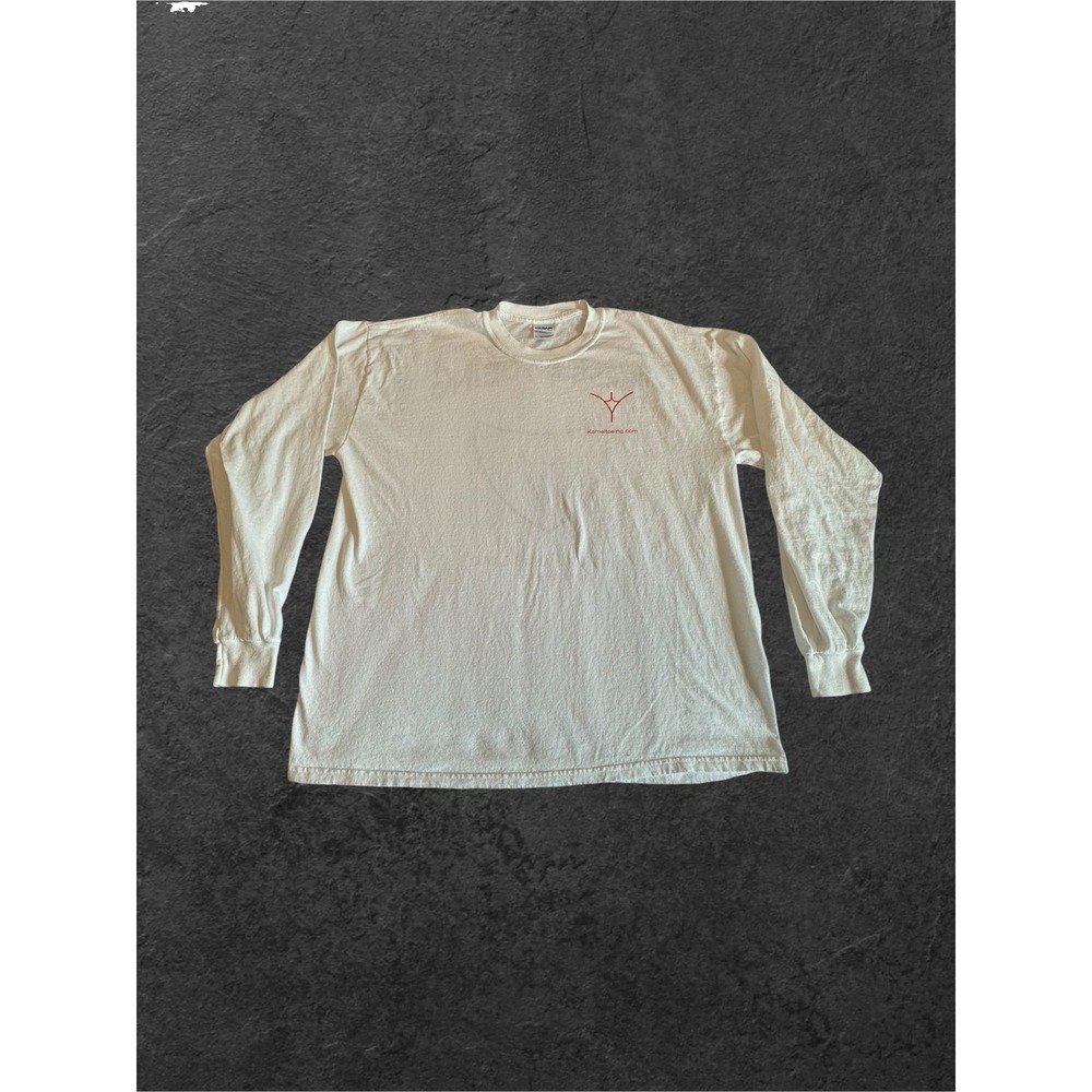 Kamel Toeing Long Sleeve T-Shirt Mens XL White Kameltoeinc Graphic Tee Gildan